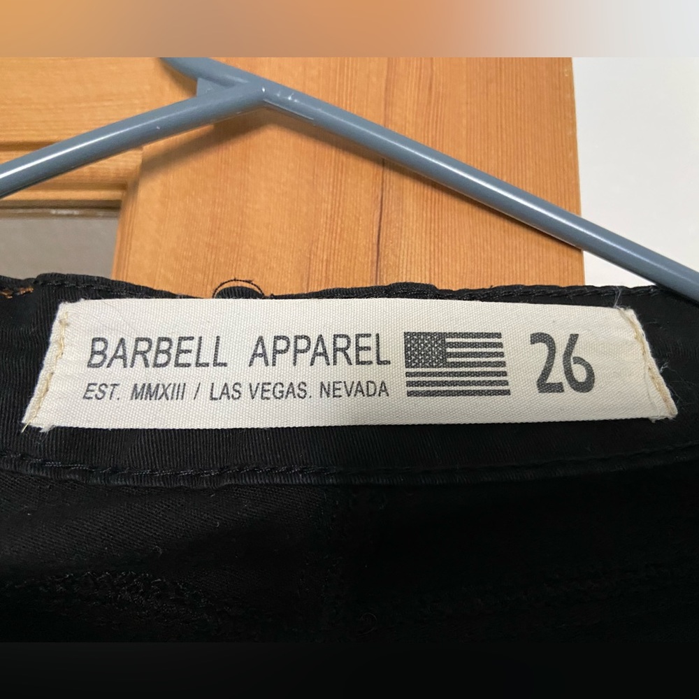 Barbell Apparel black jeans, size 26. Great condition!